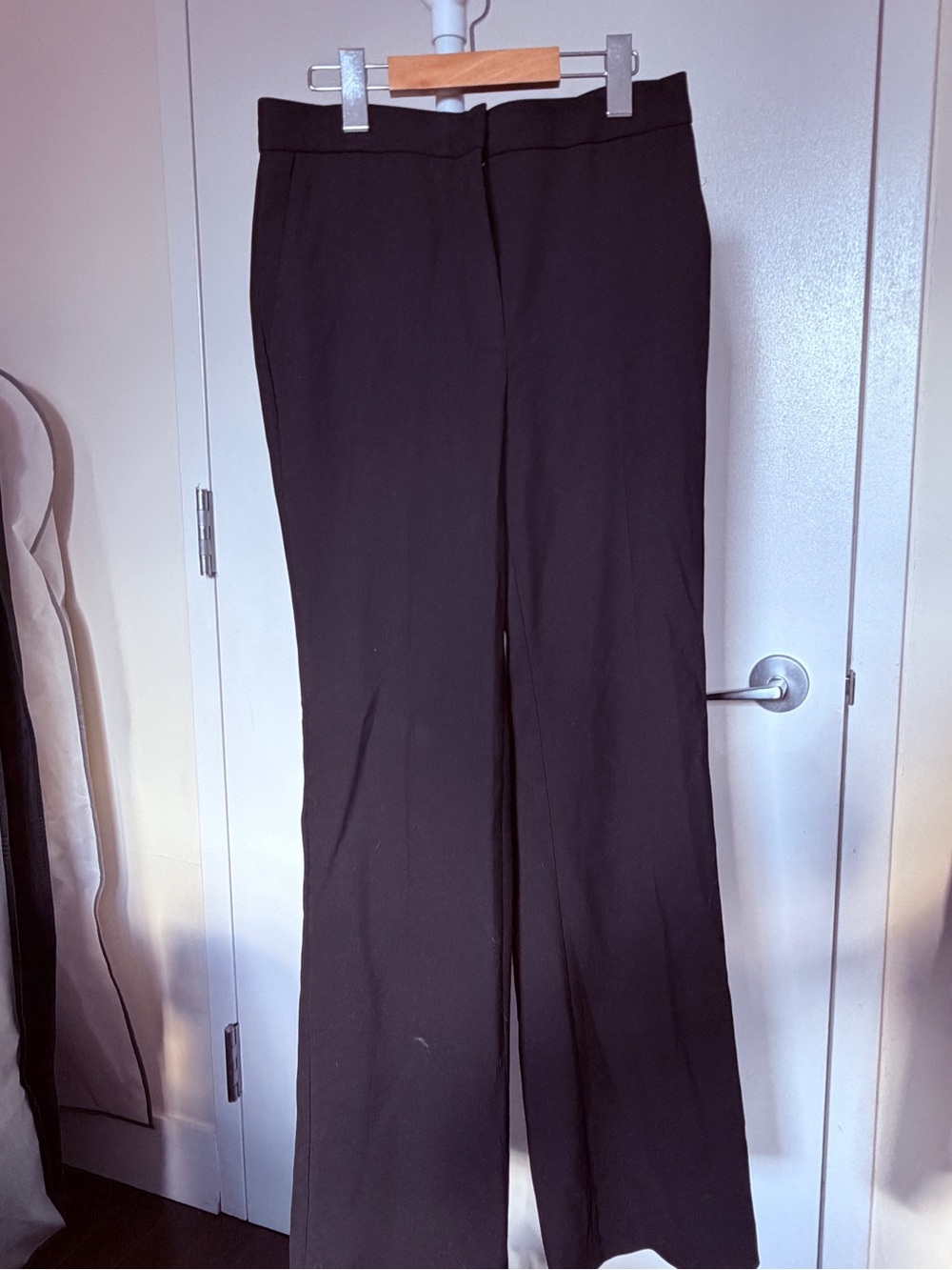Ann Taylor Black Boot-Cut Dress Pants
